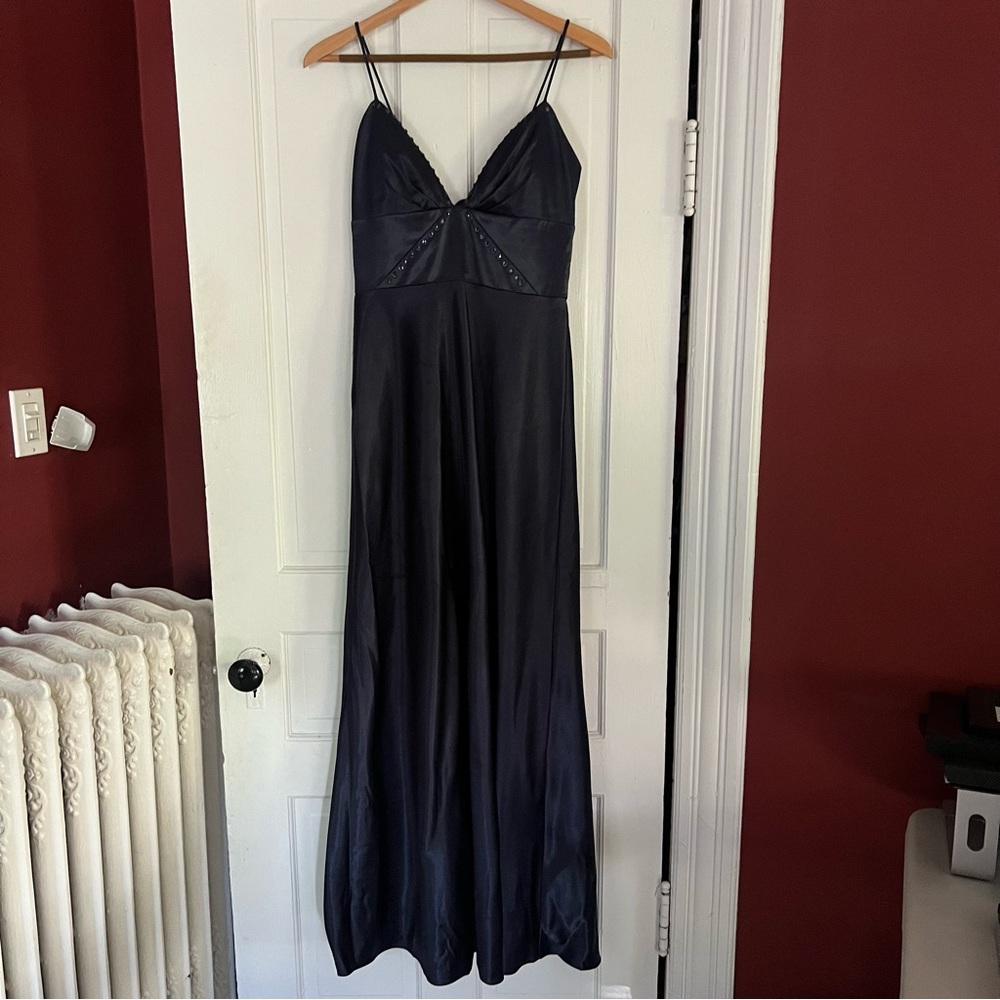 Vintage OC OC Navy Blue Evening Dress in Size 6